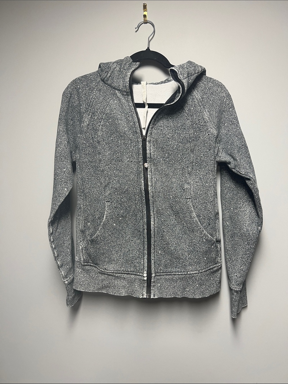 lululemon athletica Heather Gray Zip-Up Hoodie